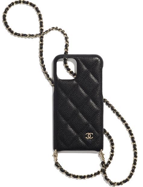 chanel phone case with chain|chanel phone holder with chain.